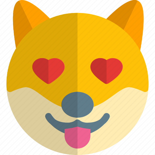 Dog, heart, eyes, emoticons, animal icon - Download on Iconfinder