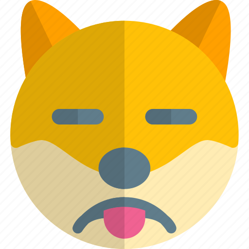 Dog, sad, closed, eyes, emoticons, animal icon - Download on Iconfinder