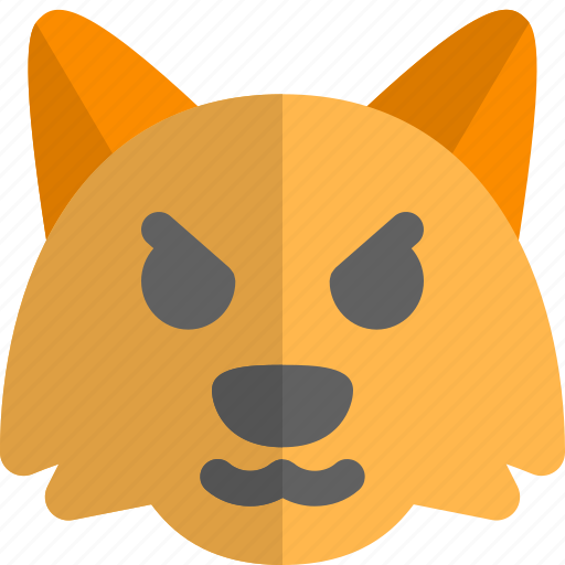 Fox, pouting, emoticons, animal icon - Download on Iconfinder