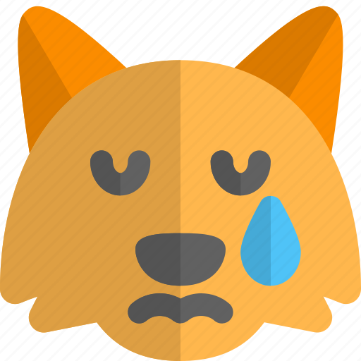 Fox, tear, emoticons, animal icon - Download on Iconfinder
