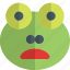 frog, frowning, open, mouth, emoticons, animal 