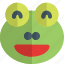 frog, grinning, emoticons, animal 