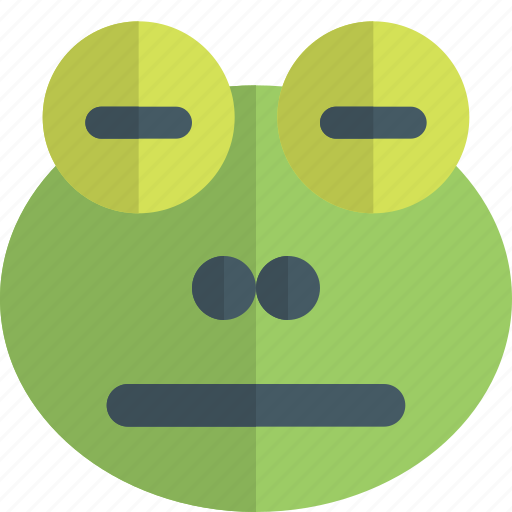 Frog, meh, emoticons, animal icon - Download on Iconfinder