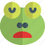 frog, sleepy, emoticons, animal 