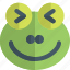 frog, squinting, emoticons, animal 