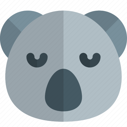 Koala, sad, face, emoticons, animal icon - Download on Iconfinder