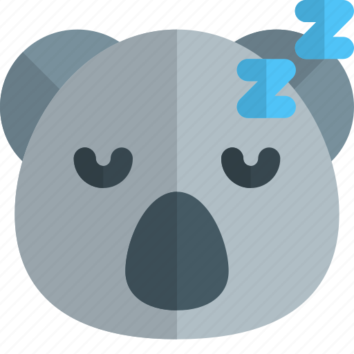 Koala, sleeping, emoticons, animal icon - Download on Iconfinder