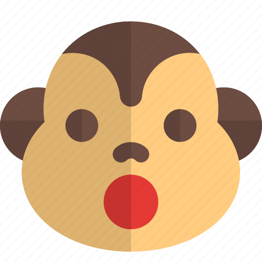 Monkey, shock, emoticons, animal icon - Download on Iconfinder