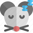 mouse, sleeping, emoticons, animal