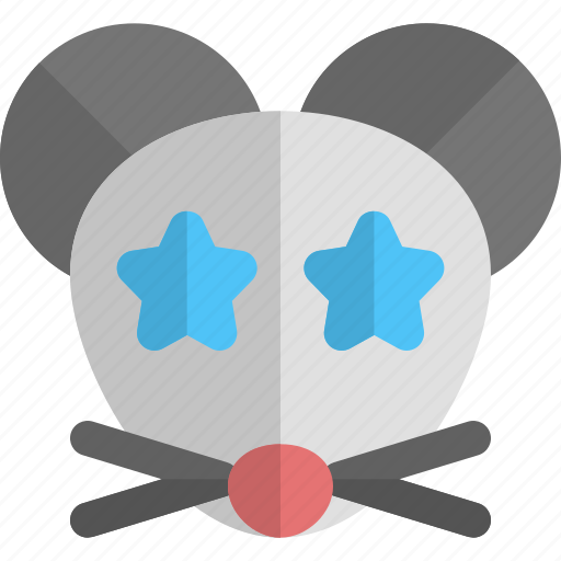 Mouse, star, struck, emoticons, animal icon - Download on Iconfinder