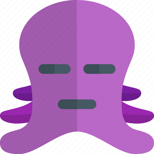 Octopus, meh, emoticons, animal icon - Download on Iconfinder