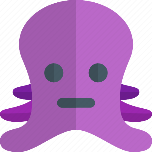 Octopus, neutral, emoticons, animal icon - Download on Iconfinder