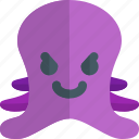 octopus, pouting, emoticons, animal