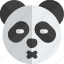 panda, closed, eyes, and, mouth, emoticons, animal 