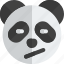 panda, closed, eyes, confused, emoticons, animal 