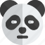panda, closed, eyes, emoticons, animal 