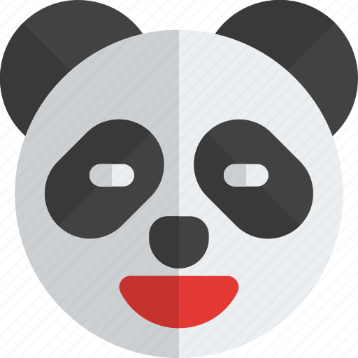 Panda, closed, eyes, grinning, emoticons, animal icon - Download on Iconfinder