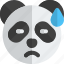 panda, sad, with, sweat, emoticons, animal 