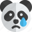panda, tear, emoticons, animal 