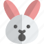 rabbit, shock, emoticons, animal 