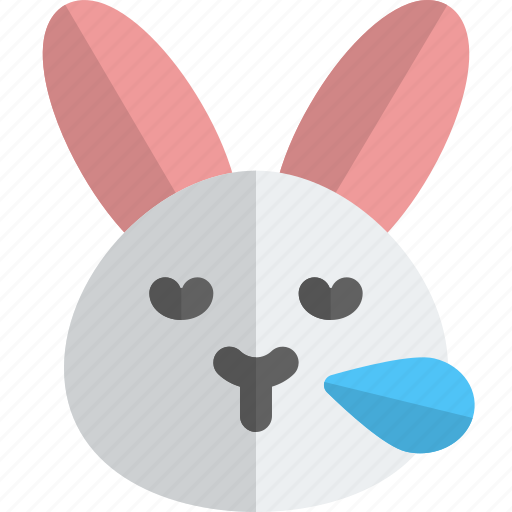 Rabbit, snoring, emoticons, animal icon - Download on Iconfinder