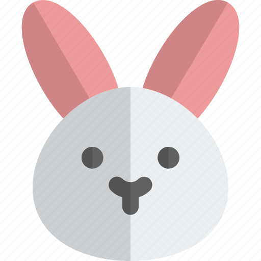 Rabbit, without, mouth, emoticons, animal icon - Download on Iconfinder