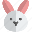 rabbit, without, mouth, emoticons, animal 