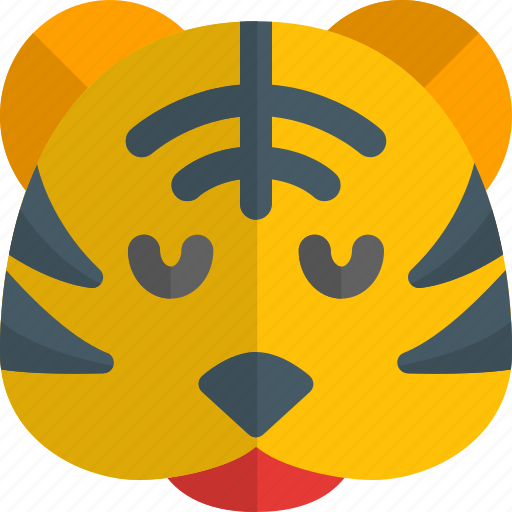 Tiger, pensive, emoticons, animal icon - Download on Iconfinder