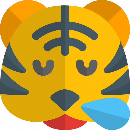 Tiger, snoring, emoticons, animal icon - Download on Iconfinder