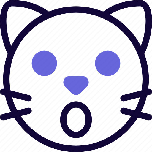 Cat, shock, animal, emoticons icon - Download on Iconfinder