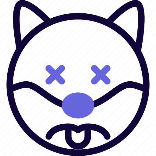 Dog, sad, death, animal, emoticons icon - Download on Iconfinder