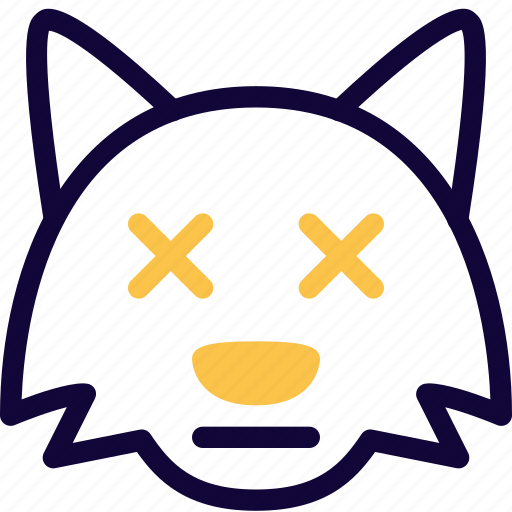 Fox, death, animal, emoticon icon - Download on Iconfinder