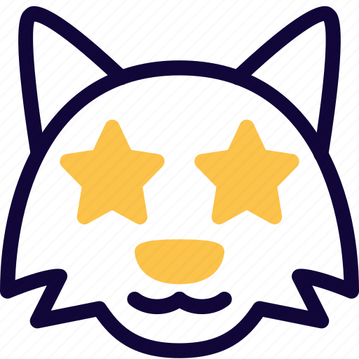 Fox, stars, animal, emoticons icon - Download on Iconfinder