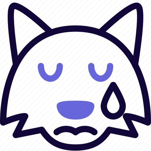 Fox, tear, animal, emoticons icon - Download on Iconfinder