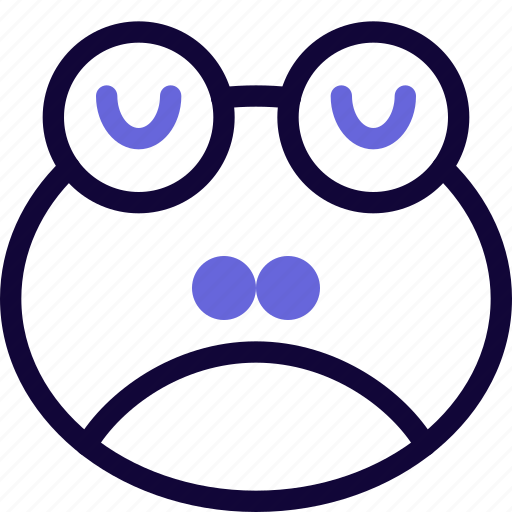 Frog, sad, emoticon, animal icon - Download on Iconfinder