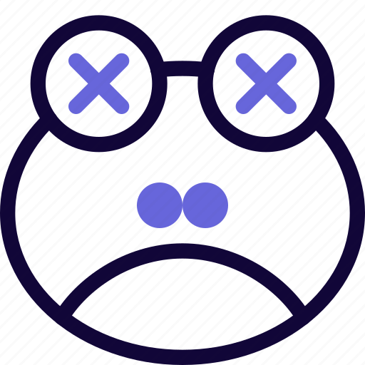 Frog, sad, death, animal, emoticons icon - Download on Iconfinder
