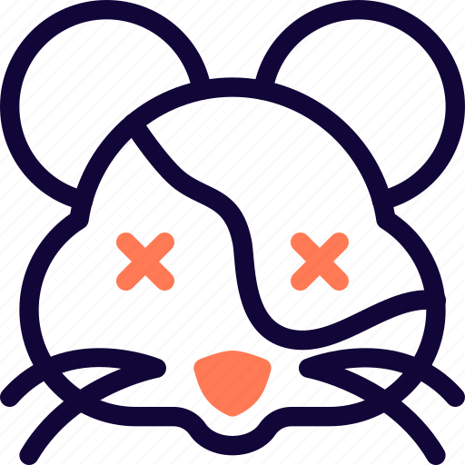 Hamster, dead, emoticon, animal icon - Download on Iconfinder