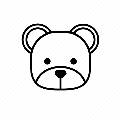Cute, beruang, bear, doll, animal, face, teddy icon - Download on Iconfinder