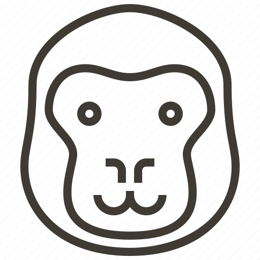 Animal, face, gorilla, head, monkey icon - Download on Iconfinder