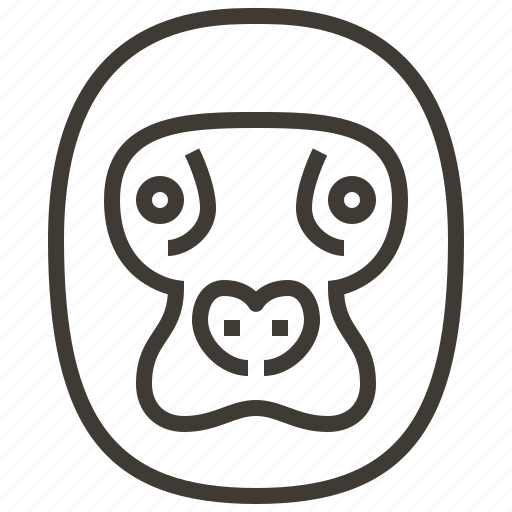 Animal, face, head, king kong, monkey icon - Download on Iconfinder