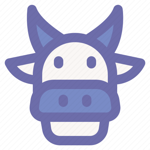 Cow, animal, wildlife, zoo, ecosystem icon - Download on Iconfinder
