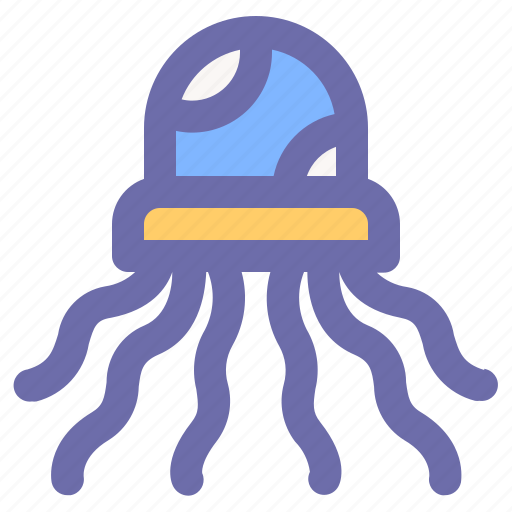 Jellyfish, animal, wildlife, zoo, ecosystem icon - Download on Iconfinder