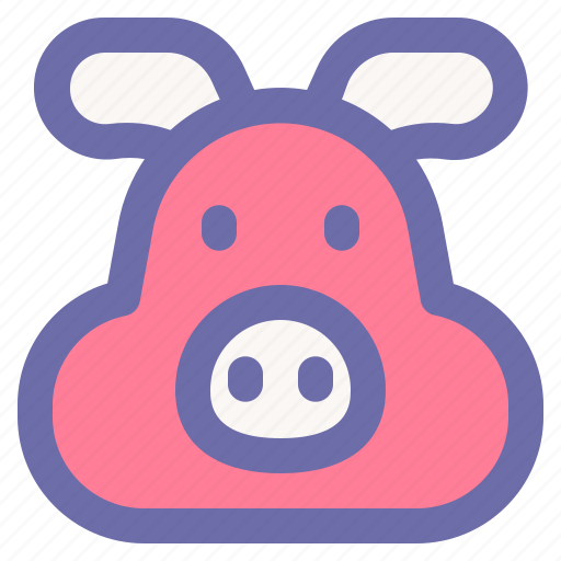 Pig, animal, wildlife, zoo, ecosystem icon - Download on Iconfinder