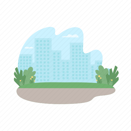 City, cityscape, skyscraper, downtown, park illustration - Download on Iconfinder