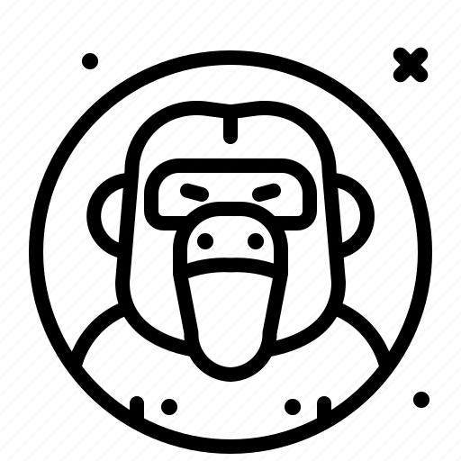 Gorilla, monkey, animal, zoo, avatar icon - Download on Iconfinder