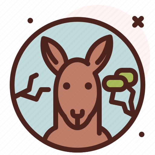 Kangaroo, animal, zoo, avatar icon - Download on Iconfinder