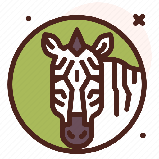Zebra, animal, zoo, avatar icon - Download on Iconfinder