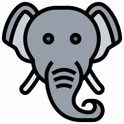 Animal, elephant, safari, tusk, wildlife icon - Download on Iconfinder