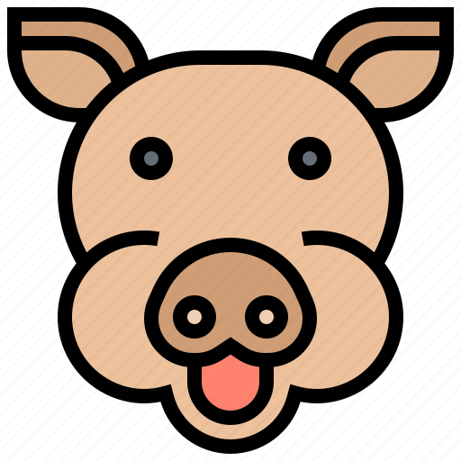 Cattle, livestock, mammal, pig, pork icon - Download on Iconfinder