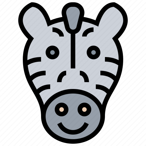 Herbivore, safari, striped, wildlife, zebra icon - Download on Iconfinder
